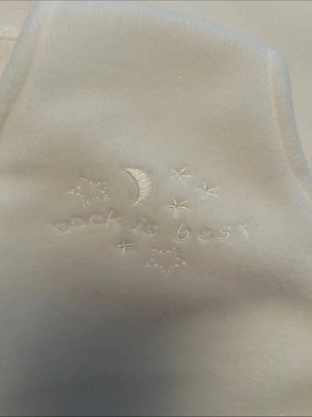 Halo Cream Fleece Sleeveless Sleep Sack with Front Zipper